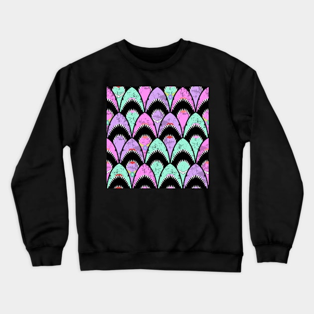 Girly sharks scallops Crewneck Sweatshirt by B0red